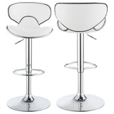Orleans Furniture - Coaster - Edenton Upholstered Adjustable Bar Stool White (Set of 2) - 120389