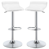 Orleans Furniture - Coaster - Bidwell Upholstered Adjustable Bar Stool White (Set of 2) - 120391