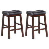 Orleans Furniture - Coaster - Donald Upholstered Counter Stool Cappuccino (Set of 2) - 120519