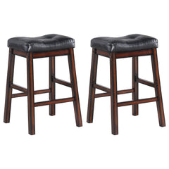 Orleans Furniture - Coaster - Donald Upholstered Counter Stool Cappuccino (Set of 2) - 120519