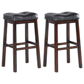 Orleans Furniture - Coaster - Donald Upholstered Bar Stool Cappuccino (Set of 2) - 120520