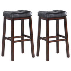 Orleans Furniture - Coaster - Donald Upholstered Bar Stool Cappuccino (Set of 2) - 120520