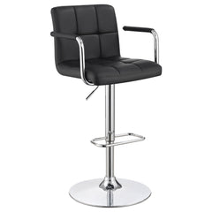 Orleans Furniture - Coaster - Palomar Adjustable Height Bar Stool Black and Chrome - 121095