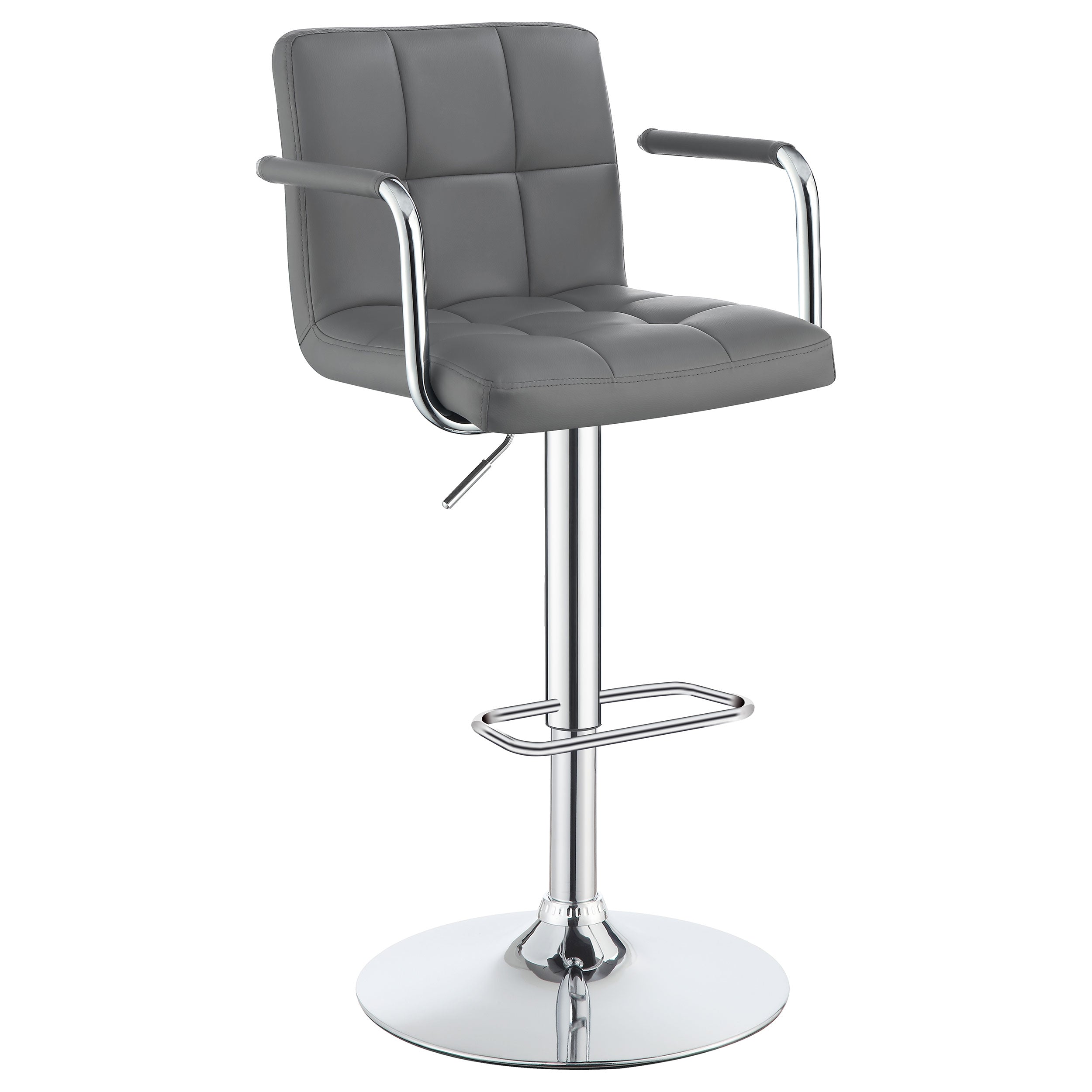Orleans Furniture - Coaster - Palomar Adjustable Height Bar Stool Grey and Chrome - 121096
