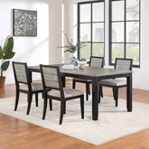 Orleans Furniture - Coaster - Elodie 5-piece Rectangular Extension Leaf Dining Set Black - 121221-S5
