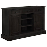 Orleans Furniture - Coaster - Phelps 2-door Sideboard Buffet Cabinet Distressed Noir - 121235
