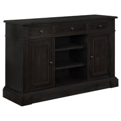 Orleans Furniture - Coaster - Phelps 2-door Sideboard Buffet Cabinet Distressed Noir - 121235