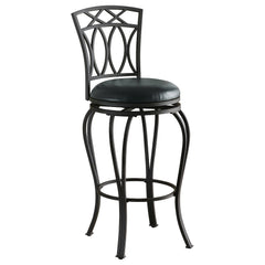 Orleans Furniture - Coaster - Adamsville Upholstered Swivel Bar Stool Black - 122060