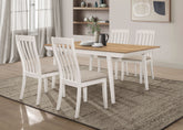 Orleans Furniture - Coaster - Nogales 5-piece Rectangular Dining Table Set Off White - 122301-S5