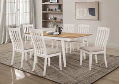 Orleans Furniture - Coaster - Nogales 7-piece Rectangular Dining Table Set Off White - 122301-S7