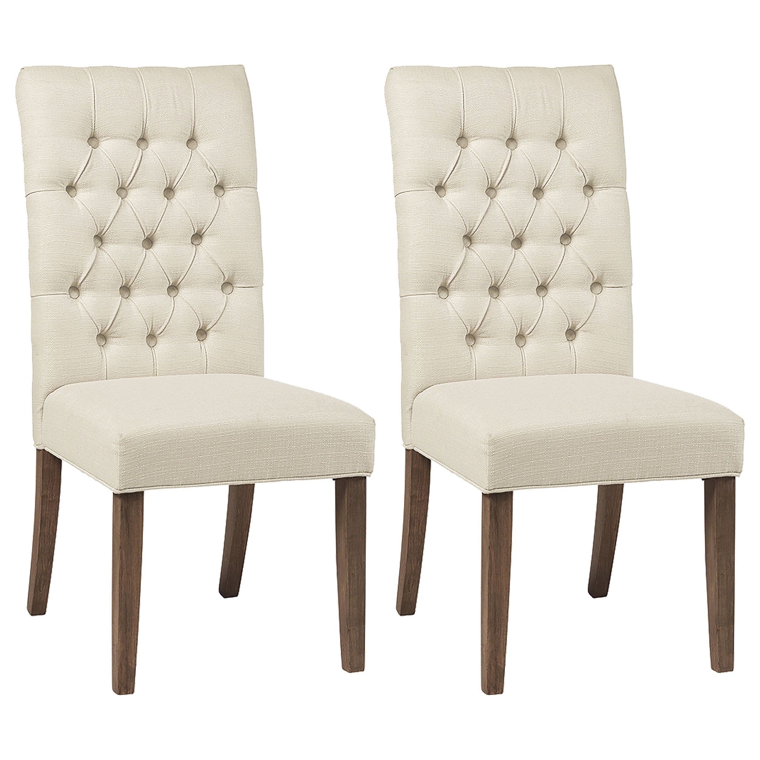 Orleans Furniture - Coaster - Douglas Upholstered Dining Side Chair Oatmeal (Set of 2) - 123052