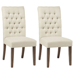 Orleans Furniture - Coaster - Douglas Upholstered Dining Side Chair Oatmeal (Set of 2) - 123052