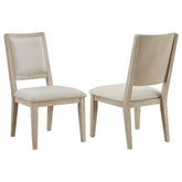 Orleans Furniture - Coaster - Trofello Cushioned Dining Side Chair White Washed (Set of 2) - 123122
