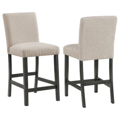 Orleans Furniture - Coaster - Alba Boucle Upholstered Counter Chair Beige (Set of 2) - 123129