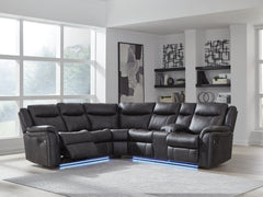 Orleans Furniture - Ashley Furniture - Sultan Meadow Sectional - 2-Piece Reclining Sectional / Carbon - PC13001S1