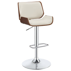 Orleans Furniture - Coaster - Folsom Upholstered Adjustable Bar Stool Ecru and Chrome - 130503