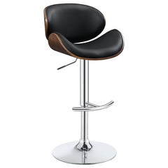 Orleans Furniture - Coaster - Harris Adjustable Bar Stool Black and Chrome - 130504