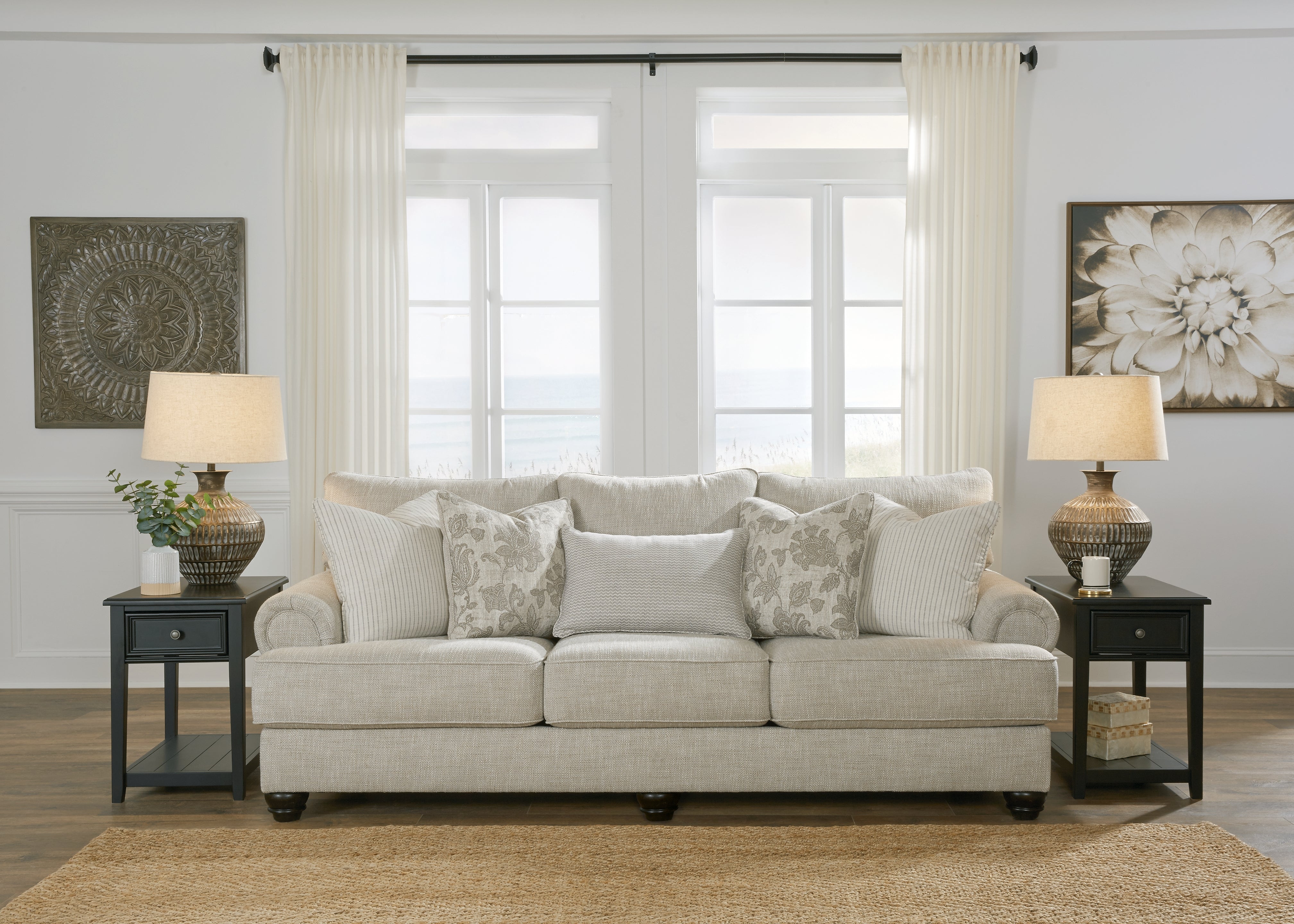 Orleans Furniture - Ashley Furniture - Asanti Living Room - Sofa / Fog - 1320138