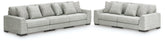 Orleans Furniture - Ashley Furniture - Regent Park 3-Piece Sectional Sofa and 2-Piece Sectional Loveseat - 3-Piece Sectional Sofa and 2-Piece Sectional Loveseat / Pewter - 14404U4