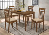 Orleans Furniture - Coaster - Robles 5-piece Rectangular Dining Table Set Chestnut - 150430