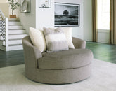 Orleans Furniture - Ashley Furniture - Creswell Living Room - Ottoman With Storage / Stone - 1530511