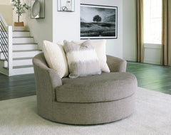 Orleans Furniture - Ashley Furniture - Creswell Living Room - Ottoman With Storage / Stone - 1530511
