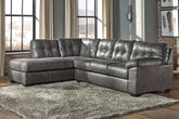 Orleans Furniture - Ashley Furniture - Fallston Sectional - RAF 2-Piece Sectional with Chaise / Slate - 17221S1