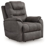 Orleans Furniture - Ashley Furniture - Snowfield Living Room - Power Lift Recliner / Gunmetal - 1760912