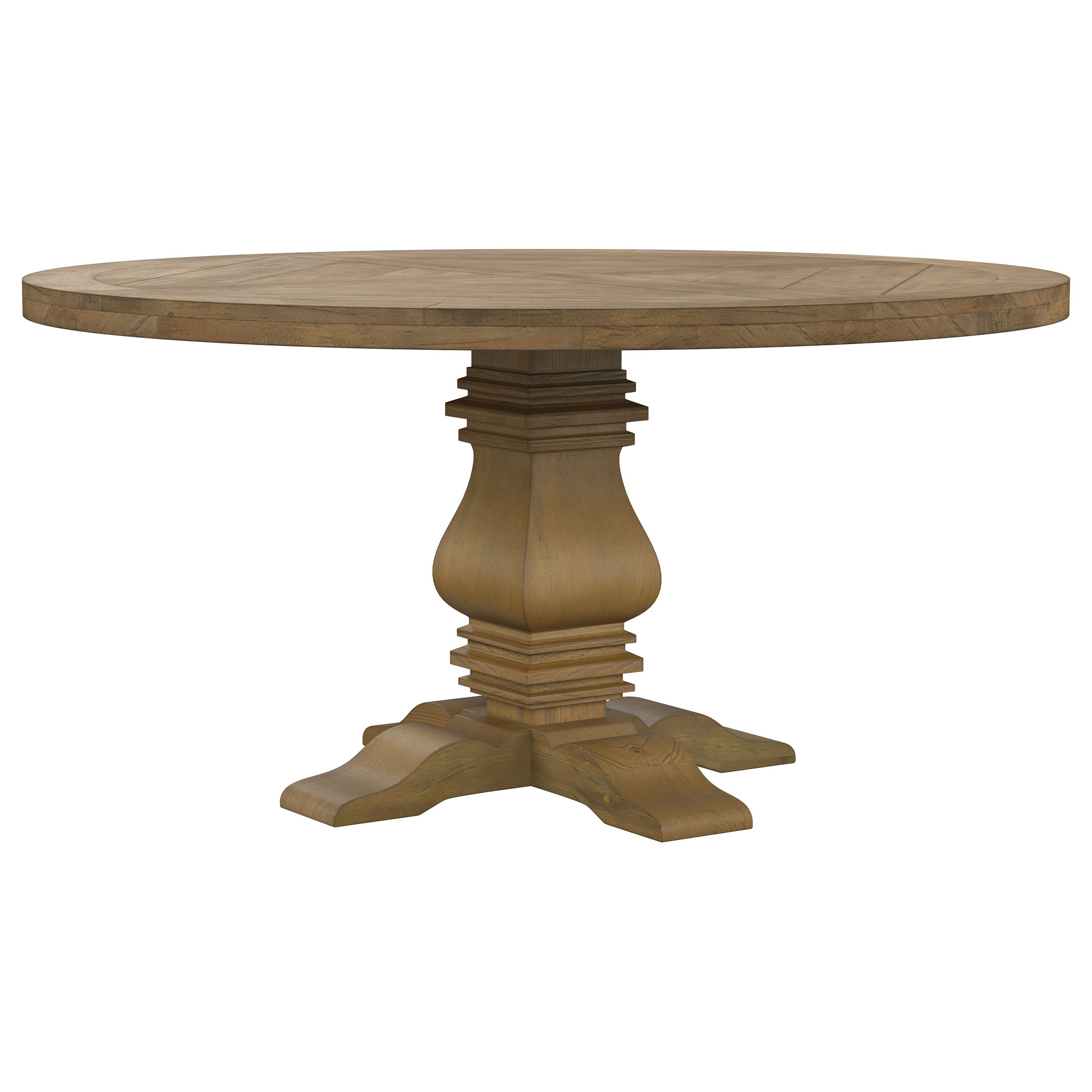 Orleans Furniture - Coaster - Florence Round 60-inch Wood Dining Table Rustic Honey - 180200