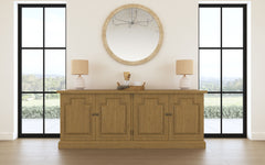 Florence 4-door Dining Sideboard Buffet Cabinet Rustic Honey