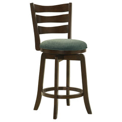 Orleans Furniture - Coaster - Murphy Wood Counter Height Swivel Bar Chair Hunter Green - 181378