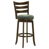 Orleans Furniture - Coaster - Murphy Wood Pub Height Swivel Bar Chair Hunter Green - 181379