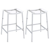 Orleans Furniture - Coaster - Jovani Acrylic Backless Bar Stool Chrome (Set of 2) - 182359