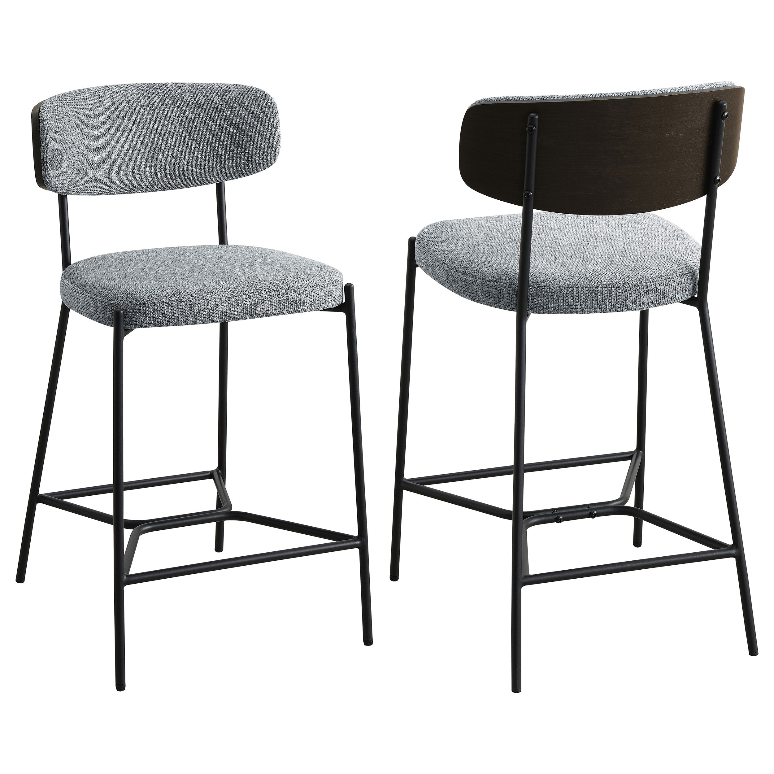 Orleans Furniture - Coaster - Elison Counter Height Bar Stool Grey (Set of 2) - 182646