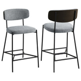 Orleans Furniture - Coaster - Elison Counter Height Bar Stool Grey (Set of 2) - 182646