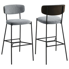 Orleans Furniture - Coaster - Elison Pub Height Bar Stool Grey (Set of 2) - 182647