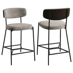Orleans Furniture - Coaster - Elison Counter Height Bar Stool Light Brown (Set of 2) - 182656