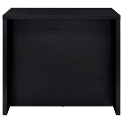 Topanga Engineered Wood Freestanding Home Bar Black
