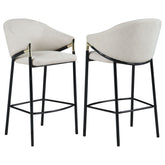 Orleans Furniture - Coaster - Chadwick Fabric Upholstered Bar Chair Beige (Set of 2) - 183437