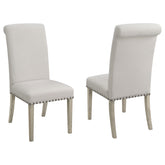 Orleans Furniture - Coaster - Salem Fabric Upholstered Dining Side Chair Beige (Set of 2) - 190152