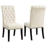 Orleans Furniture - Coaster - Alana Fabric Upholstered Dining Side Chair Beige (Set of 2) - 190162
