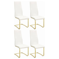 Orleans Furniture - Coaster - Montclair Upholstered Dining Side Chair White (Set of 4) - 190512