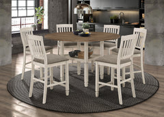 Orleans Furniture - Coaster - Sarasota 7-piece Drop Leaf Counter Dining Set Rustic Cream - 192818-S7