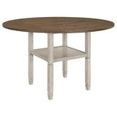 Orleans Furniture - Coaster - Sarasota 60-inch Extension Counter Dining Table Rustic Cream - 192818