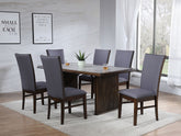 Orleans Furniture - Coaster - Sherwood 7-piece Rectangular Dining Table Set Brown - 193591-S7