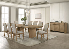 Orleans Furniture - Coaster - Adina 10-piece Extension Dining Set Distressed Light Brown - 193611-S10