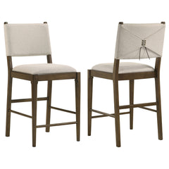 Orleans Furniture - Coaster - Ottowa Upholstered Counter Side Chair Brown (Set of 2) - 193669