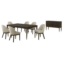 Reseda 8-piece Dining Set With Sideboard Ash Brown