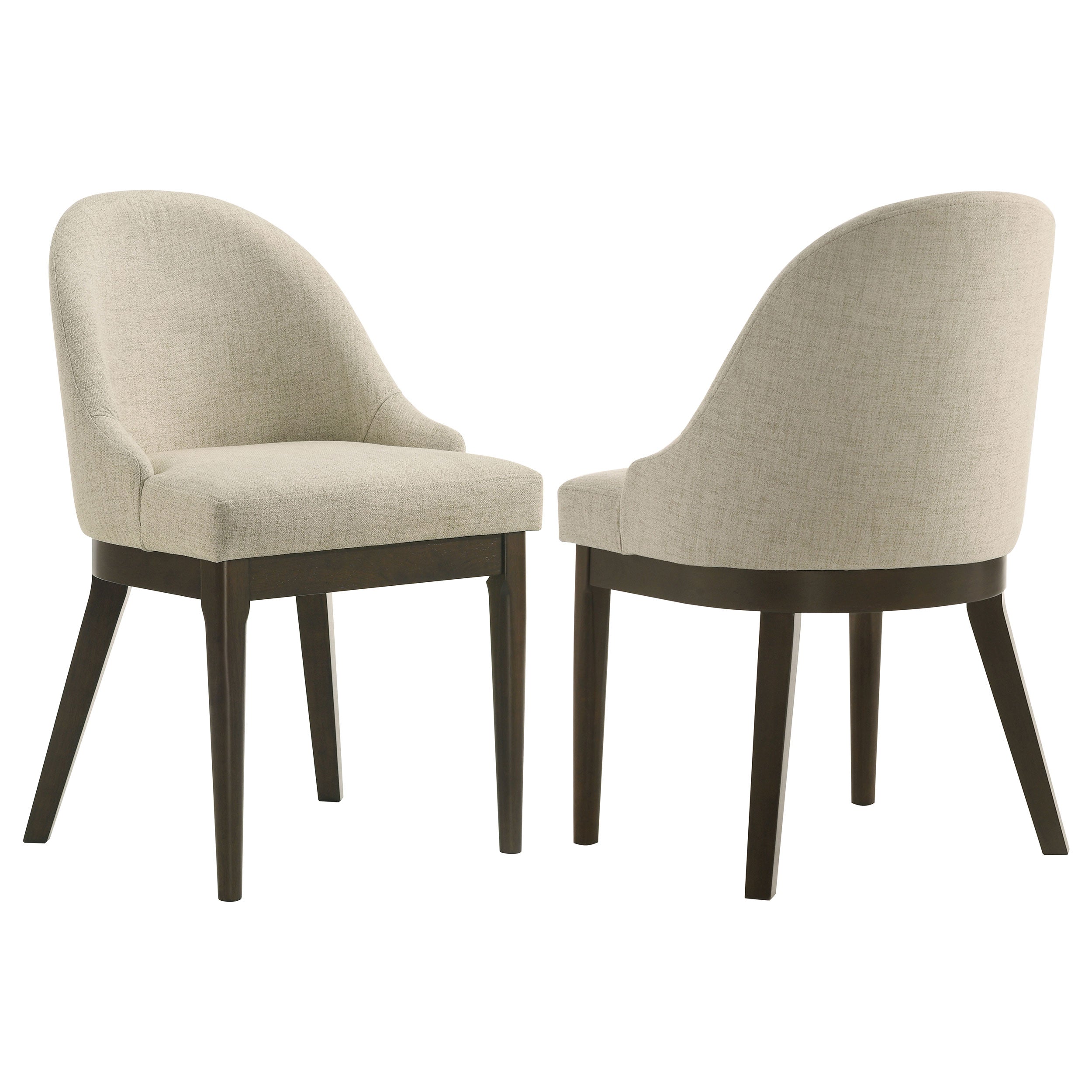 Orleans Furniture - Coaster - Reseda Upholstered Dining Side Chair Beige (Set of 2) - 193672