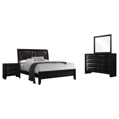 Briana 4-piece California King Bedroom Set Black